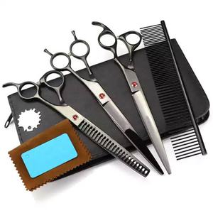 ชุดกรรไกรตัดแต่งขนสัตว์คุณภาพสูง สแตนเลส สำหรับแมวและสุนัข - Product Image 5