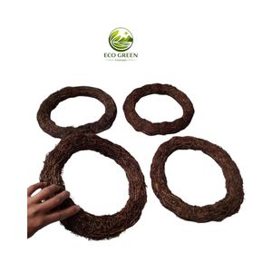 Eco Friendly Rattan Wreath Ring Handmade Christmas Decoration for Front <b>Door</b> and Festive Home Decor - Product Image 3