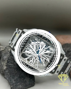 Luxury VVS Moissanite Diamond Watch 925 Sterling Silver Iced Out Square Dial <b>Wristwatch</b> Gift for Men Women - Product Image 2