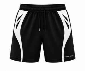 Pantalones Cortos Deportivos de Punto Azul Claro para Hombre con Cordón en la Cintura, Sólidos, Ecológicos, Transpirables, de Secado Rápido, de Tiro Medio, Casuales, para Gimnasio - Product Image 5