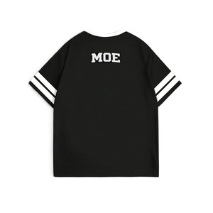 Sublimated <b>Y2k</b> Black American Football Jersey Men Oversized Varsity Stripe Sleeves Casual Streetwear Printed Hip Hop Tee <b>Top</b> - Product Image 3