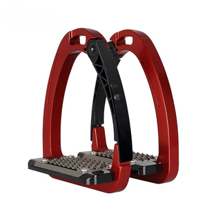 Stainless Steel Reusable Flexi Stirrups Durable Flexible Shock Absorbing Anti Slip Horse Riding <b>Equestrian</b> Riding Stirrup - Product Image 6