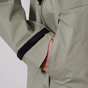 Custom Design <b>Men</b> Hooded Canvas Windbreaker <b>Jacket</b> Winter High Street Style Eco Friendly Lightweight Windproof Breathable - Product Image 3