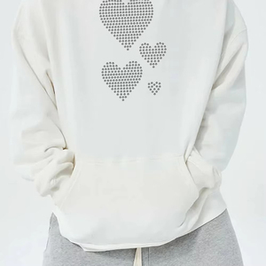 Sudadera con Capucha de Alta Calidad con Pedrería para Hombre, Diseño Personalizado OEM 2026, con Piedras Brillantes - Product Image 4