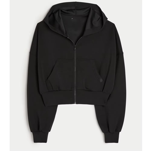 เสื้อฮู้ดซิปแบบครอปยูนิเซ็กซ์ Gilly Hicks Active Cooldown ผ้าฝ้าย 100% สวมใส่สบาย สไตล์สตรีทแวร์ สำหรับฤดูหนาว แห้งเร็ว รับผลิตแบบ OEM ODM - Product Image 5