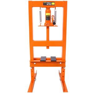 Pressa Idraulica da 6 Tonnellate con Tavolo di Lavoro Regolabile, Pressa da Officina a Telaio H con Piano di Lavoro per Uso in Garage - Product Image 1