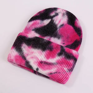 Gorros de Punto Personalizados de Alta Calidad con Estampado Tie Dye para Hombre y Mujer, Gorro de Moda - Product Image 5