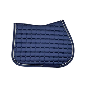 Tapis de selle de cheval haut de gamme pour dressage, saut d'obstacles et course, design matelassé respirant avec passepoil, logo personnalisé, vente en gros OEM - Product Image 2