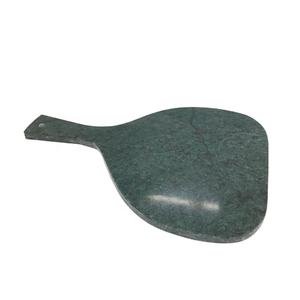 Tabla de cortar redonda de mármol con mango, tabla de servir de Color verde y tabla de cortar personalizada a granel - Product Image 1