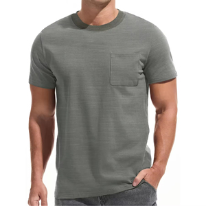 เสื้อยืดลำลองผู้ชายขายดีที่สุด ผ้าฝ้าย 100% ทนทานและสวมใส่สบาย ดีไซน์ทรงเข้ารูป ผลิตในปากีสถาน เสื้อยืดทรงหลวมสำหรับผู้ชาย - Product Image 1