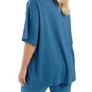 T-shirt oversize pour femme, manches courtes, coupe ample, haut décontracté, grande taille, vêtements de détente, coton doux, été, vente en gros, OEM - Product Image 4