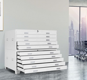 Thép Kim Loại Bản Đồ Tủ 5 Ngăn Kéo A1/A0 Kích Thước Vẽ Tủ Cho Văn Phòng Hội Thảo Nhiệm Vụ Nặng Nề Phẳng Tủ Hồ Sơ Lưu Trữ - Product Image 6