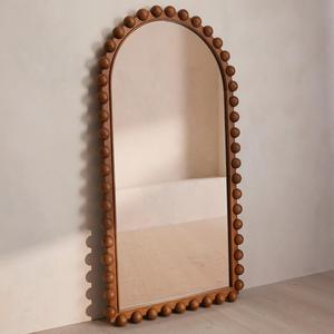 <span class=keywords><strong>Miroir</strong></span> <span class=keywords><strong>de</strong></span> sol arqué décoratif, accent en <span class=keywords><strong>bois</strong></span> bohème, <span class=keywords><strong>miroir</strong></span> <span class=keywords><strong>rond</strong></span> <span class=keywords><strong>de</strong></span> pleine longueur pour hôtel, galerie, décoration intérieure bohème - Product Image 3