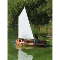 Yate Deportivo de Fibra de Vidrio y Madera con Impresión UV Personalizada Atkin Cabin Boy, Crucero Clásico de Cabina Pequeña K267