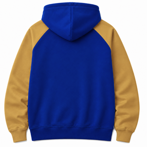 Sudadera personalizada de la hermandad Sigma Gamma Rho con logo bordado en la parte delantera, color azul y dorado, manga corta, de algodón, para mujer. - Product Image 3