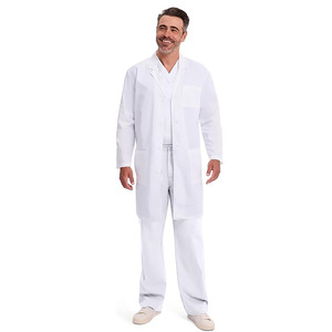 Bata de Laboratorio Blanca Clásica para Hombre – Uniforme Profesional para Médico - Product Image 6