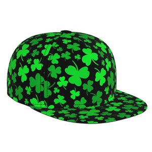Gorra Snapback de 6 Paneles con Patrón de Trébol Verde, Ajustable, Unisex, de Malla, Estilo Casual para Primavera/Verano - Product Image 2
