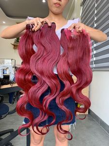 Paquetes de cabello ondulado del cuerpo humano virgen 100%, grado Remy, trama única, cobertura de oreja a oreja directa desde Vietnam - Product Image 2