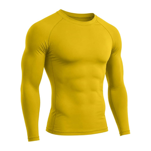ELINE SPORTS เสื้อแรชการ์ดแขนยาวสีดำสำหรับผู้ชาย แห้งเร็ว ระบายอากาศได้ดี 260 กรัม โพลีเอสเตอร์ ชุดว่ายน้ำ - Product Image 1