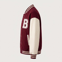 Veste ALFORIOS Vintage Varsity Letterman personnalisable, patch Big Chief 1963, style baseball rétro, manches en laine, veste bomber universitaire d'hiver