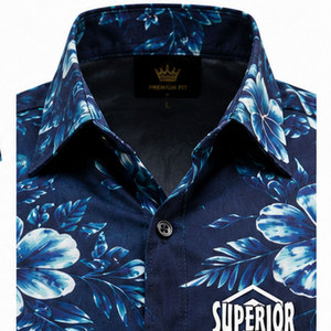 Men's Trendy Floral Pattern Shirt Affordable Shirt with Breathable Construction and Premium <b>Stitching</b> Quality - Product Image 3