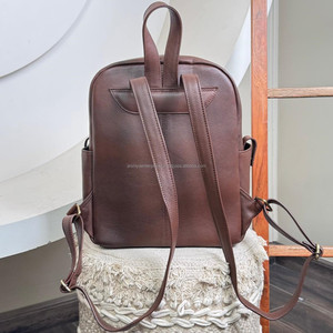 Mochila Unisex funcional de cuero genuino de alta calidad de gran capacidad con divisores acolchados bolsas de cámara de engranajes digitales para exteriores - Product Image 5