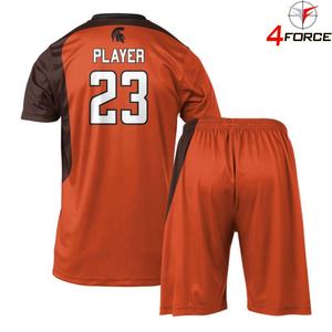 ชุดวอลเลย์บอลชายแบบกำหนดเอง ผ้าโพลีเอสเตอร์ 100% แห้งเร็ว ระบายอากาศได้ดี พร้อมกางเกงขาสั้น ดีไซน์เชือกผูก ใส่สบาย - Product Image 2