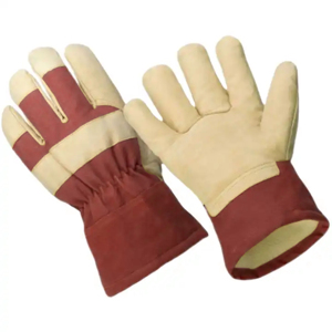 Best Performance Cowhide Grain Leather Working <b>Gloves</b> <b>Long</b> Lasting Canadian Rigger Protection Soft Comfortable Safety <b>Gloves</b> - Product Image 2