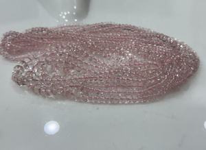 Cuentas de morganita Rosa natural de la mejor calidad, cuentas de piedras preciosas de morganita Lisa Rondel lisas de morganita sueltas - Product Image 2