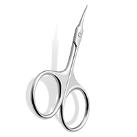 Ciseaux à cuticules et à ongles durables, outil de manucure pour soins personnels, acier inoxydable droit, résistant à la rouille, autoclavable, manches en acier
