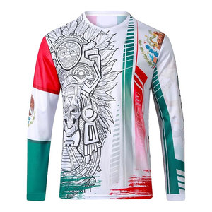 Camiseta de Ciclismo de Montaña para Hombre, Manga Larga, Estilo Mexicano, para Motocross, Transpirable, de Secado Rápido, para Ocio - Product Image 5