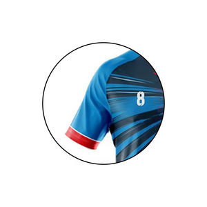 Uniformes de Rugby de Manga Corta Transpirables Personalizados de Alta Calidad al por Mayor, 100% Poliéster - Product Image 2