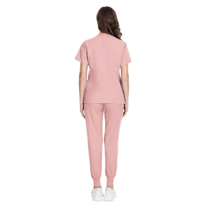 Wholesale Custom Women Medical <b>Scrubs</b> Set Short Sleeve Top & Pant <b>Scrub</b> Uniforms Sets Healthcare Workwear Hospital Nursing <b>Scrub</b> - Product Image 2
