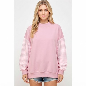 Sudadera de Alta Calidad Personalizada para Mujer, Cuello Alto, Corte Holgado, Manga Larga, Estilo Casual para Uso Diario - Product Image 5