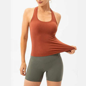 Camiseta Deportiva de Tirantes para Mujer, de Secado Rápido, sin Mangas, para Entrenamiento, Gimnasio, Yoga, Running, Ropa Deportiva Elástica - Product Image 3