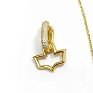 Pendientes de Aro en Forma de U con Diseño de Hiedra Radiante en Oro para Mujer, Elegantes Pendientes de Color Verde y Dorado con Diseño de Hiedra, Joyería de Moda, Pendientes de Lujo para Regalo - Product Image 3