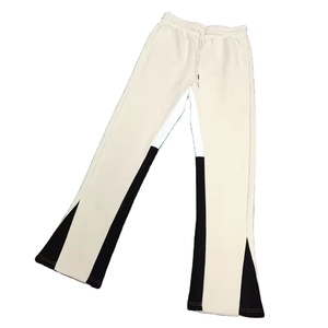 ชุดเสื้อฮู้ดและกางเกงวอร์มผ้าฝ้าย100% สำหรับผู้ชายชุดวอร์มแบบสวมหัวสีล้วนพิมพ์ลายพัฟสำหรับฤดูหนาวงานตามสั่ง - Product Image 5