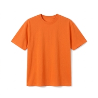 T-shirt à manches courtes en coton tricoté 100 % pour homme, col rond, motif sur le devant, coupe décontractée, logo personnalisé, tissu épais, séchage rapide