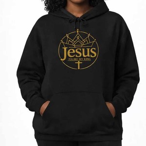 เสื้อฮู้ดดี้ Jesus God First สำหรับผู้ชาย ผู้หญิง และวัยรุ่น แบบสั่งทำพิเศษ ปักลายมหาวิทยาลัย/วิทยาลัย ด้วยผ้าเชนิลล์ - Product Image 6