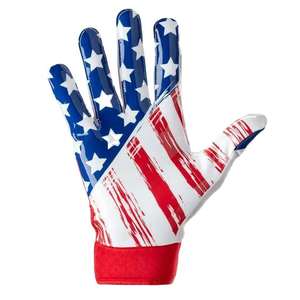 Guantes de Fútbol Americano Transpirables y Ligeros de Neopreno con Agarre Elástico, que Absorben la Humedad, con Logotipo Personalizado, para Exteriores - Product Image 2