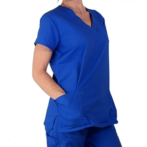 Uniforme Médico de Alta Calidad para Mujer, Blusa de Enfermería con Cuello en V, Uniforme para Doctoras y Enfermeras - Product Image 1