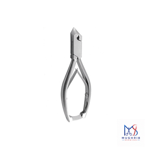 Coupe-ongles professionnel en forme de demi-lune, en acier inoxydable, lame courbée, articulation par boîtier, double ressort, ouverture large des mâchoires, durable pour les pieds - Product Image 1