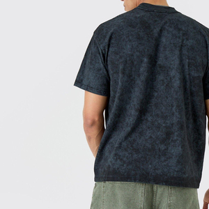 100% Cotton Acid Wash <b>Tshirt</b> Vintage Distressed Acid Wash T-shirt Men Oversized Wholesale Acid Washed Men's T-Shirts - Product Image 6