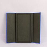 Boîte-cadeau d'emballage de papier pliable en carton rigide en forme de livre bleu de luxe boîte-cadeau en papier d'impression personnalisée