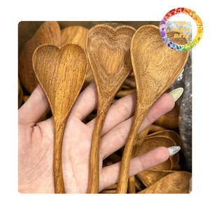 Cucharas de Madera al por Mayor, Utensilio de Cocina Ecológico de Madera Natural para Cocinar y Servir - Product Image 2