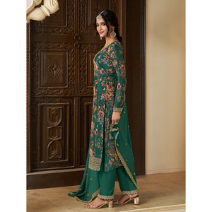 Ensemble de costumes pour femmes de designer avec travail de codage de séquence de broderie - Product Image 1