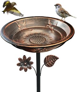 Fabricant fiable de bains d'oiseaux décoratifs en métal avec un design élégant en forme de bol pour patio, jardin et alimentation des oiseaux. - Product Image 6