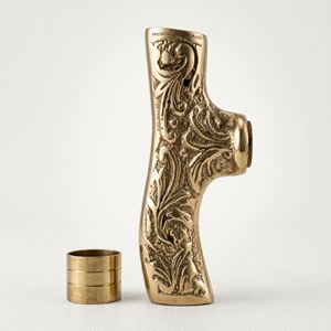Brass T-Head Handle Polish Brass 5 Inch Luxury Simple for Walking <b>Cane</b> Decorative <b>Cane</b> Knob <b>Garden</b> Camping Agriculture Outdoor - Product Image 1