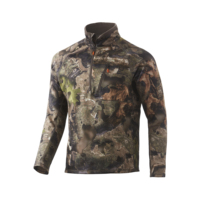 Veste de chasse unisexe camouflage à demi-zip, manches longues, vêtements d'extérieur, évacuation de l'humidité, extensible, Gore-Tex, résistante à l'eau, hiver