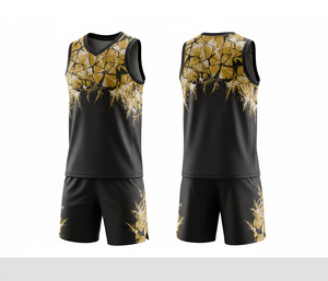 Basketball Team Uniform Full Sublimation Quick Dry Breathable Polyester Jersey And Shorts Team Sportswear For <b>Men</b> Women Youth - Product Image 2